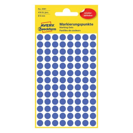 Avery Zweckform Klebepunkte Ø 8,0 Mm Azul