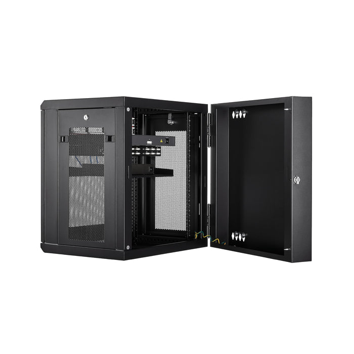 EAN 65030867405 - StarTech.com RK12WALHM armario rack Bastidor de pared Negro imagen 5