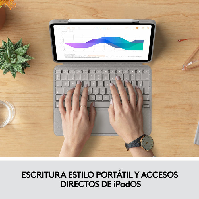 EAN 5099206095458 - Logitech 920-010169 teclado para móvil QWERTY Español Smart Connector Arena imagen 11