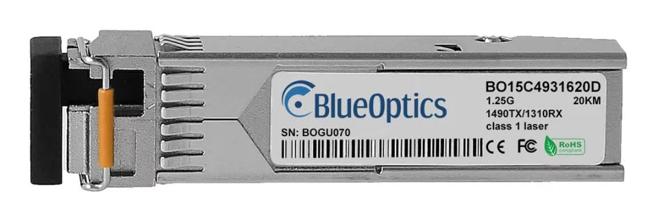 Blueoptics Avaya Aa1419070-E6 Blueoptics Bo15c4931620d Sfp Transceiver, Lc-Simplex, 1000base-Bx-D, Singlemode Fiber, Tx1490nm/Rx1310nm, 10km