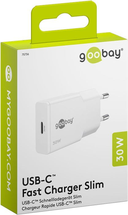 EAN 4040849757365 - Goobay Slim Universal Blanco Corriente alterna Carga rápida Interior imagen 2