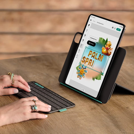 EAN 5099206131545 - Logitech Flip Folio QWERTZ Alemán Bluetooth Grafito imagen 2