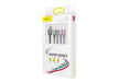 EAN 6953156278493 - Baseus CA1T4-B01 cable de teléfono móvil Negro 1,2 m USB A Lightning + micro-USB B + USB C imagen 5