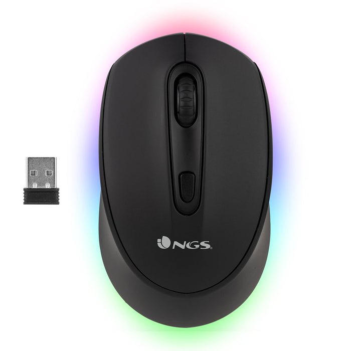 EAN 8435430619096 - NGS SMOG-RB ratón Juego Ambidextro RF Wireless + Bluetooth Óptico 2400 DPI imagen 1