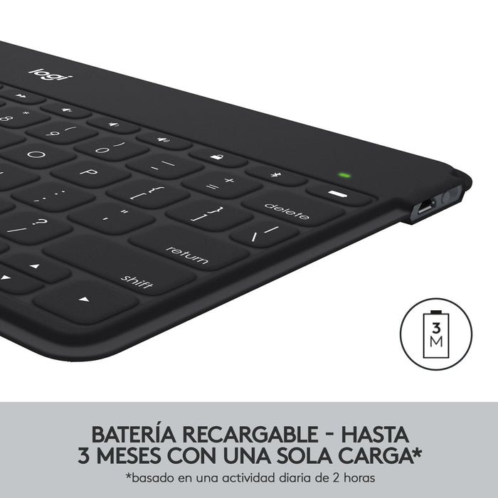 Teclado Español Logitech Keys-To-Go Azul Bluetooth 920-010044