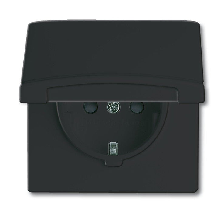 Busch Jaeger 20 Eugkb-35-101 Steckdose Klappdeckel Allwetter Wassergesch.Ip44 Anthrazit