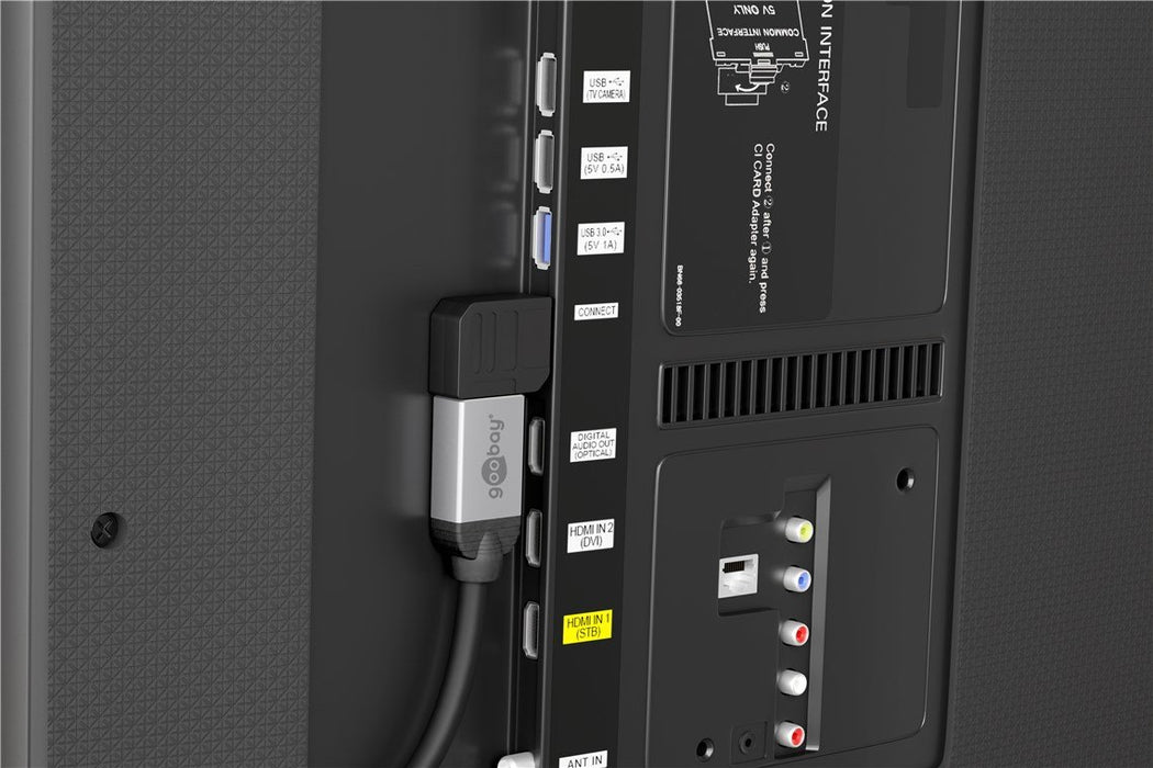 EAN 4040849657504 - Goobay 65750 adaptador de cable de vídeo HDMI tipo A (Estándar) Negro imagen 3