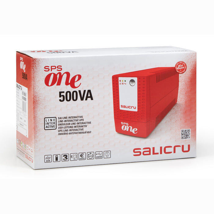 EAN 8436584870173 - Salicru 662AF000001 sistema de alimentación ininterrumpida (UPS) Línea interactiva 0,5 kVA 240 W 2 salida imagen 4