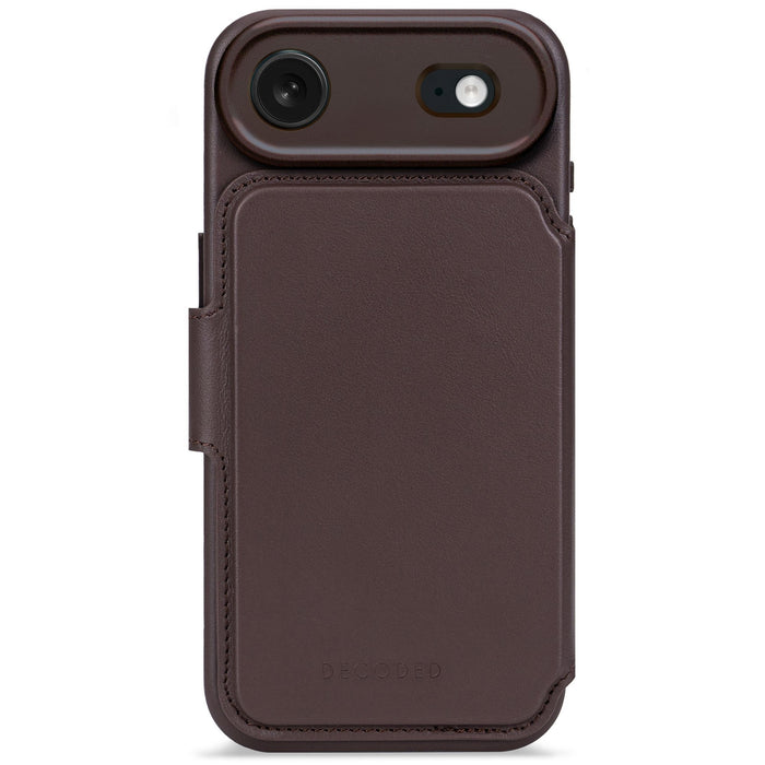 Decoded Leather Detachable Wallet Ip 17 Air Chocolate Brown
