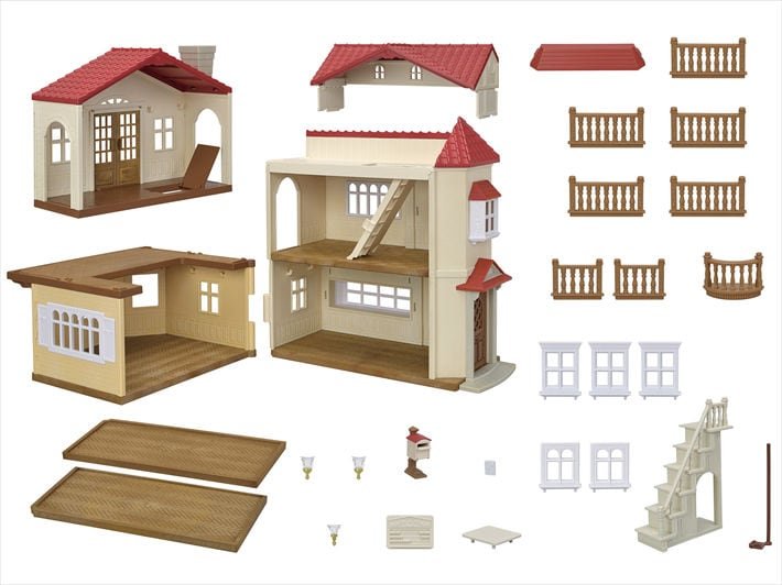 Sylvanian Families Set Country House With Rojo Roof