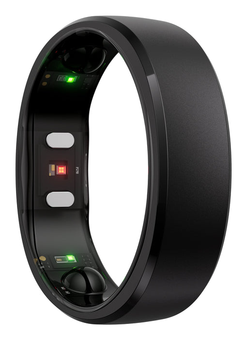 Anillo Inteligente Ringconn Gen2 Para Mujeres Y Hombres - Portátil Para Seguimiento Del Sueño Y La Actividad Física - Frecuencia Cardíaca - Negro Mate Talla 10
