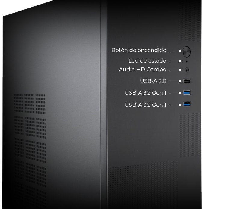 Coolbox Caja Pc M440 Matx + Fuente Force500 80+ Bronze