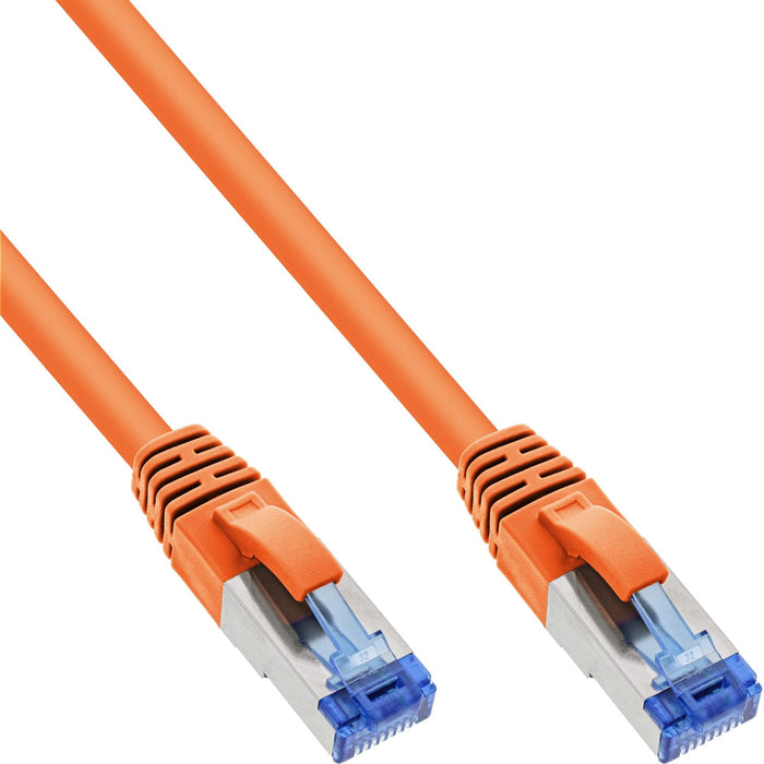 Cable De Red Inline S/Ftp Pimf Cat.6a Libre De Halógenos 500mhz Naranja 7.5m