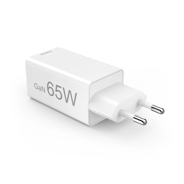 Hama Mini 65w Gan Pd/Qc 2x Usb-C Biala