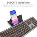 EAN 8436586742669 - SUBBLIM SUBKB-3MIE310 teclado Universal RF Wireless + Bluetooth QWERTY Español Negro, Gris imagen 7