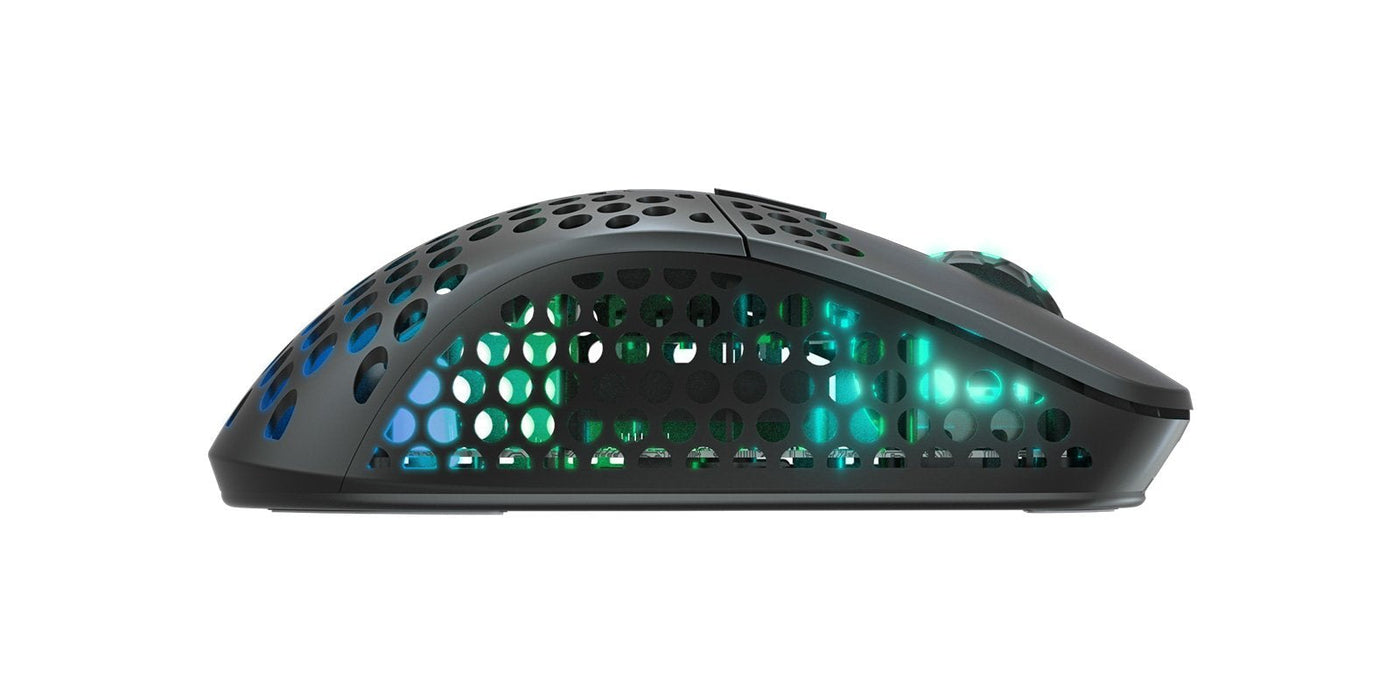 Xtrfy M4 Rgb Ratón Ergonómico Óptico Inalámbrico 2.4 Ghz Receptor Inalámbrico Usb Negro