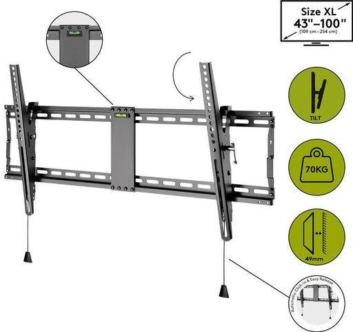 EAN 4040849499302 - Wentronic Pro TILT (XL) 2,54 m (100") Negro imagen 2
