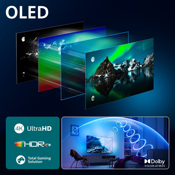 EAN 8718863046890 - Philips 77OLED76012 195,6 cm (77") 4K Ultra HD Smart TV Wifi Negro imagen 4