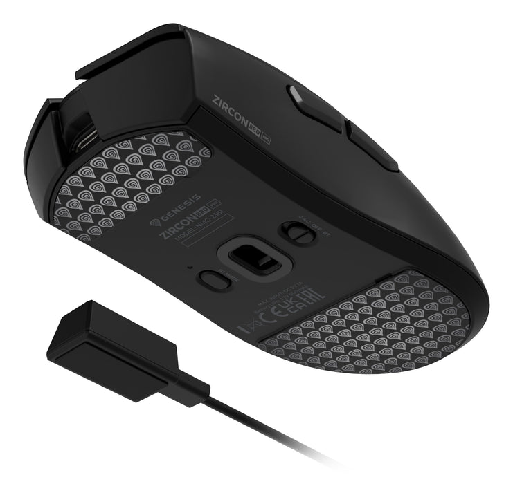 EAN 5901969449990 - GENESIS Zircon 880 Pro ratón Juego Mano derecha RF Wireless + Bluetooth + USB Type-C Óptico 30000 DPI imagen 10