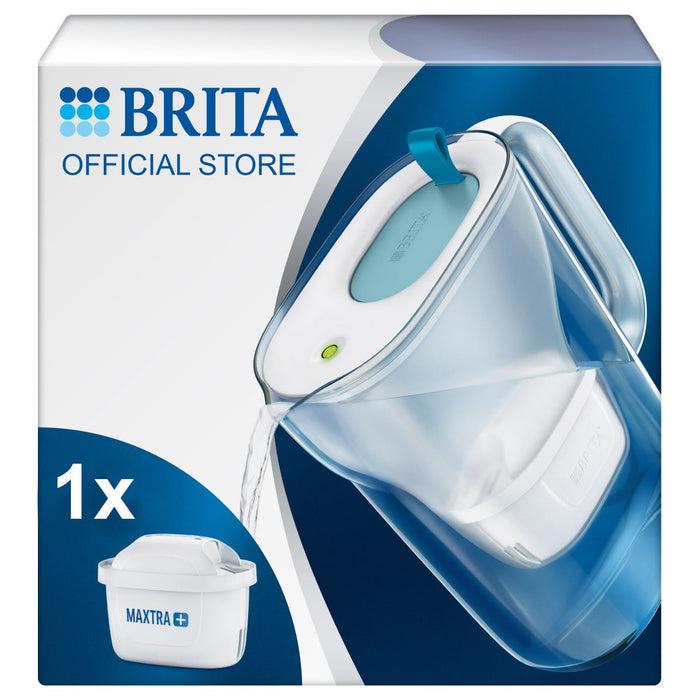 Pack Jarra De Agua 2,4l Brita Style Con 3 Filtros Maxtra- Azul