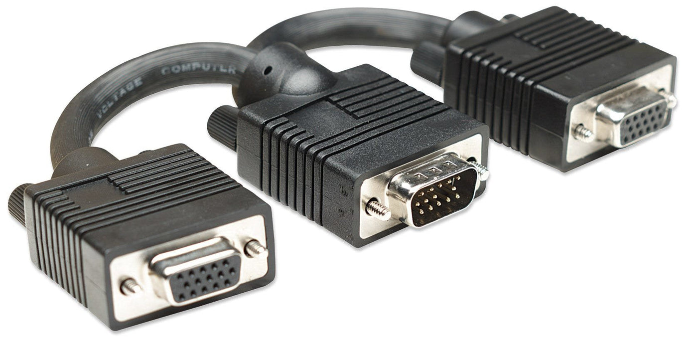 Manhattan Svga Y Cable Hd15 M 2xh 0.15cm Negro