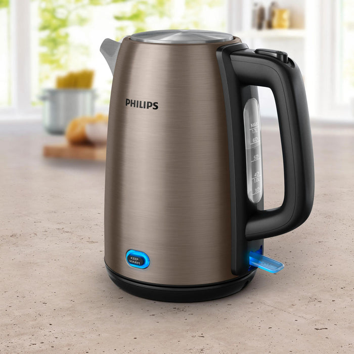 EAN 8720389013867 - Philips Viva Collection HD9355/92 tetera eléctrica 1,7 L 1900 W Negro, Cobre imagen 3