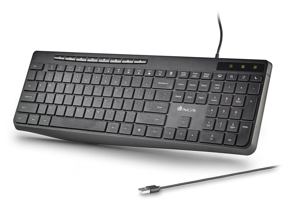 EAN 8435430625707 - NGS SPECTRA (QUERTY, ES) teclado Hogar / Oficina USB QWERTY Español Negro imagen 5