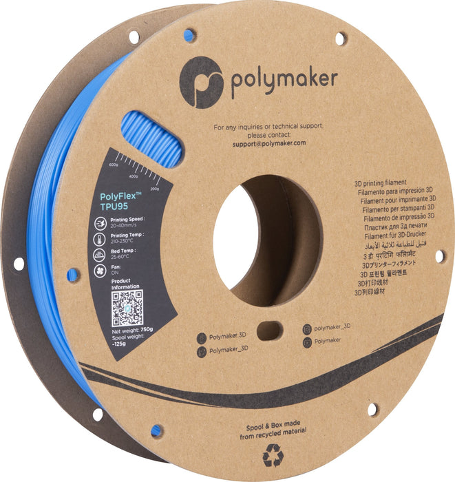 Tpu-95a 1,75mm Azul 0,75kg