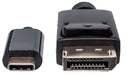 EAN 0766623152471 - Manhattan 152471 adaptador de cable de vídeo 1 m USB Tipo C DisplayPort Negro imagen 3