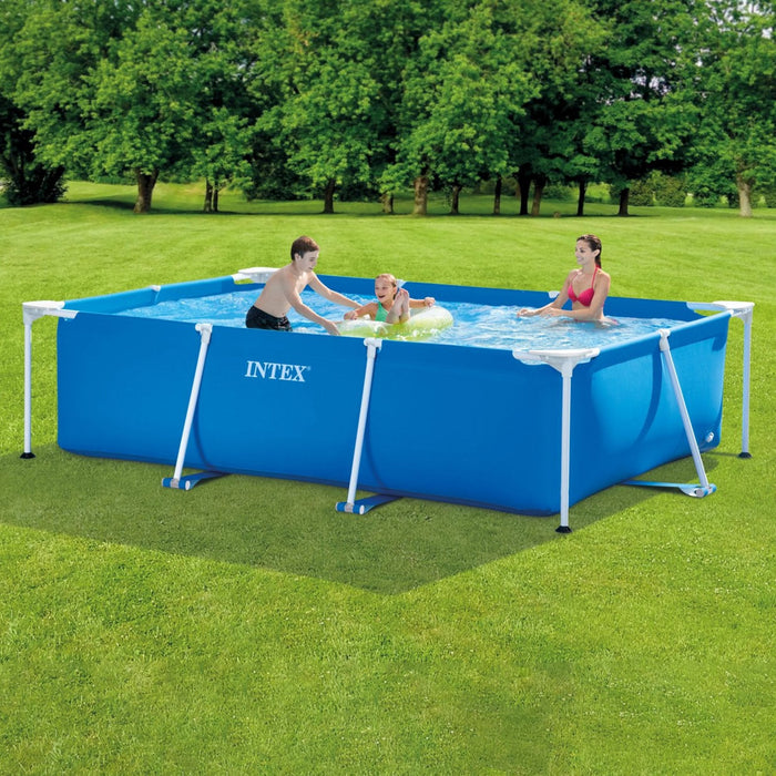 Piscina Rectangular Con Estructura Metálica, 3834 L, 300 X 200 X 75 Cm