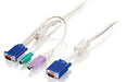 EAN 0878742001506 - LevelOne ACC-2101 cable para video, teclado y ratón (kvm) Blanco 1,8 m imagen 1