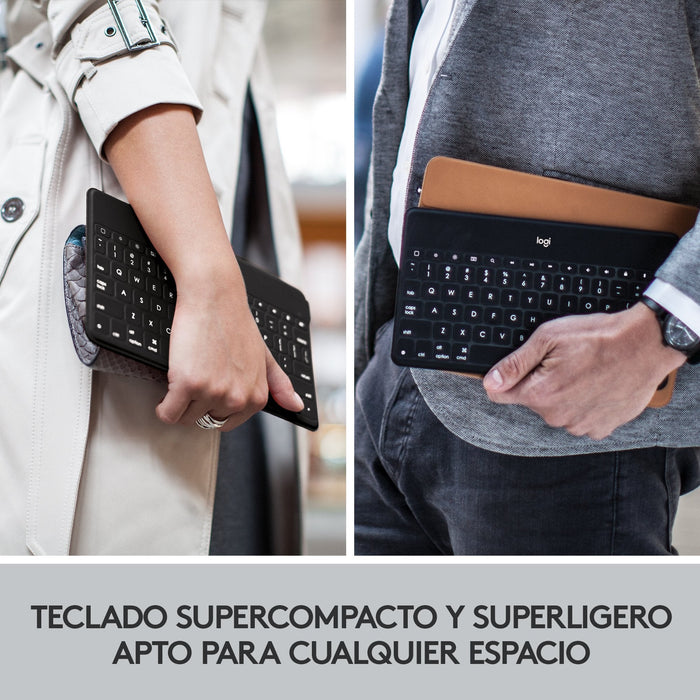 Teclado Español Logitech Keys-To-Go Azul Bluetooth 920-010044