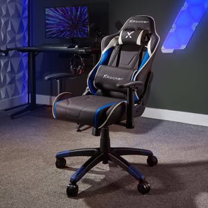 EAN 94338512465 - X Rocker 5124601 silla para videojuegos Butaca para jugar Asiento acolchado tapizado Negro, Azul imagen 5