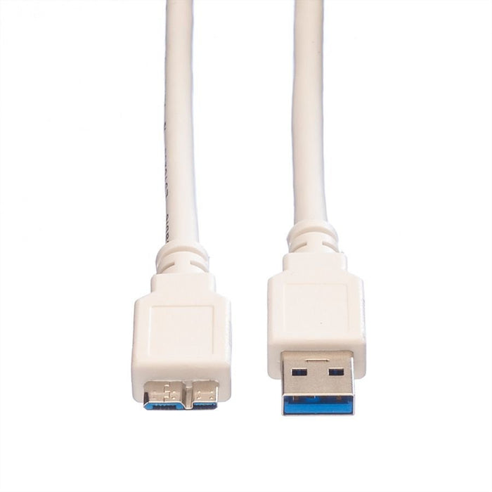 EAN 7611990125432 - VALUE 11998873 cable USB USB 3.2 Gen 1 (3.1 Gen 1) 0,8 m USB A Micro-USB B Blanco imagen 3