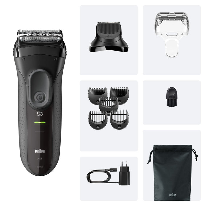 EAN 8700216735568 - Braun 3000BT Batería 5 7 mm Mojado y seco Negro, Gris imagen 2