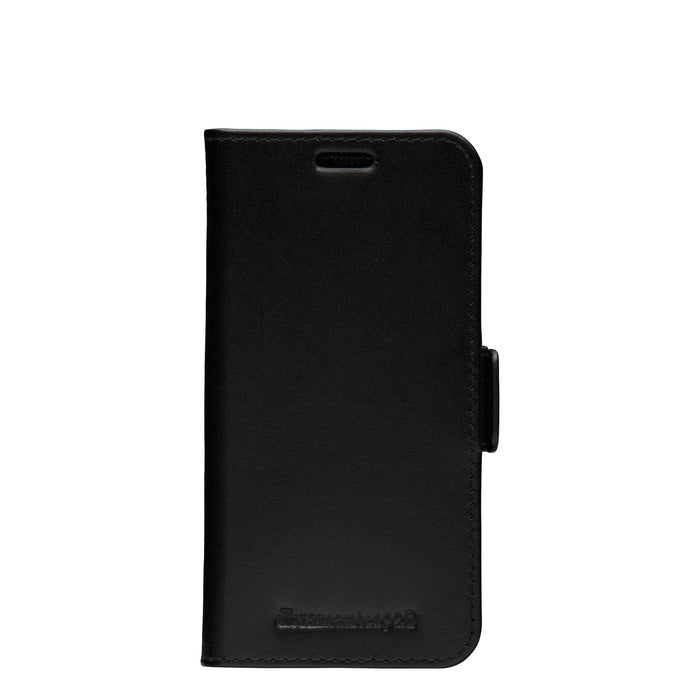 Dbramante1928 Copenhagen Slim Funda Con Tapa Para Teléfono Móvil Cuero De Grano Entero Negro Para Apple Iphone 12 Mini