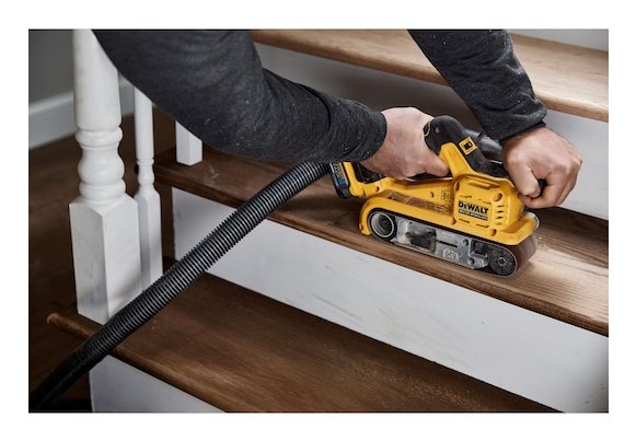 EAN 5035048793848 - DeWALT DCW220NT-XJ lijadora portátil Lijadora de banda Negro, Amarillo imagen 9