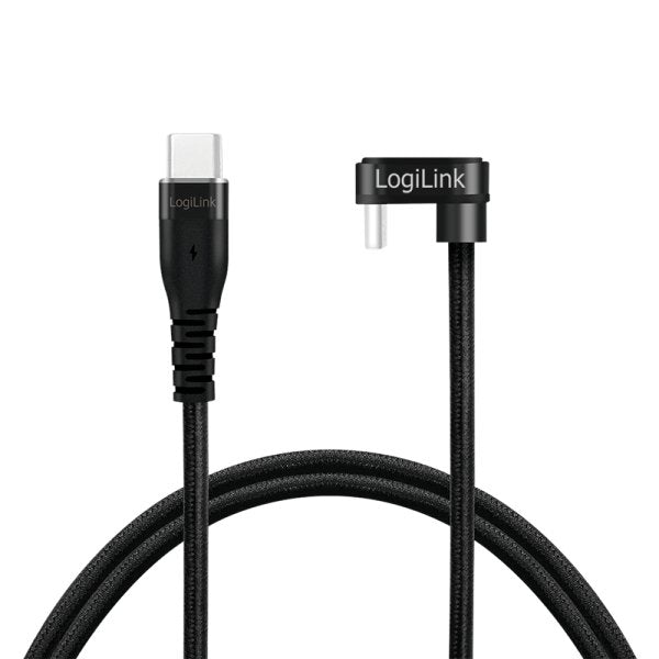 Cable Logilink Usb-C 2.0m W Oplocie Katowy Negro