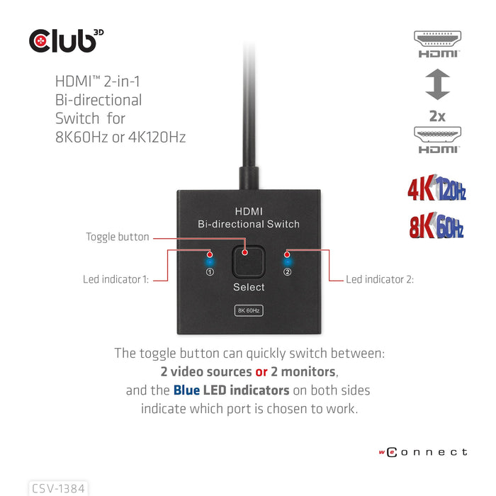 EAN 8719214472832 - CLUB3D CSV-1384 interruptor KVM Negro imagen 9