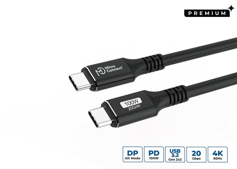 EAN 5715063598771 - Microconnect USB3.2CC025 cable USB USB 3.2 Gen 2x2 0,25 m USB C Negro imagen 1