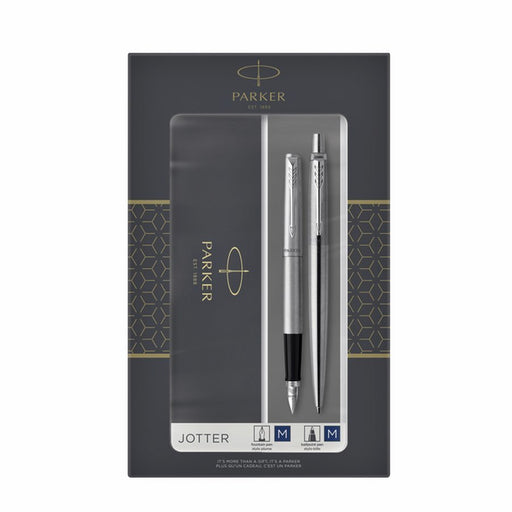 EAN 3026980932589 - Parker 2093258 juego de bolígrafos Negro, Plata 2 pieza(s) imagen 1