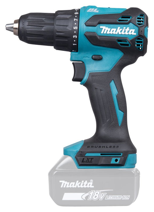 EAN 0197050010247 - Makita DHP490Z destornillador eléctrico y llave de impacto 1900 RPM Azul, Negro imagen 9