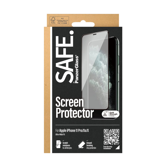 Panzerglass Safe. By Panzerglass Apple Iphone X, Xs, 11 Pro, *Bulk