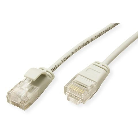 Roline Verde Utp Cable De Red Cat.6a (Class Ea), Lsoh, Slim, Grau, 0,3 M