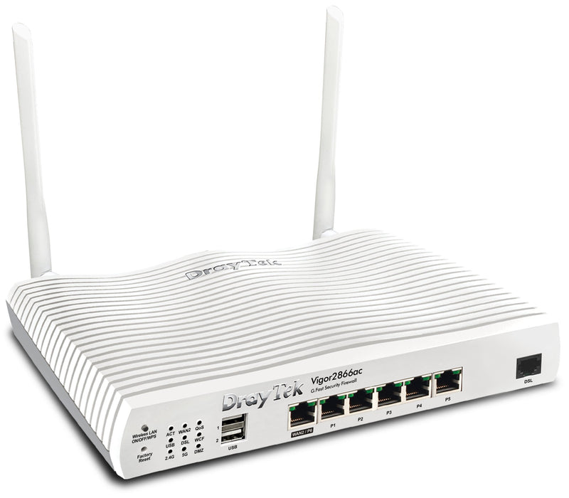 EAN 4710484744111 - DrayTek Vigor 2866Vac router inalámbrico Gigabit Ethernet Doble banda (2,4 GHz / 5 GHz) Blanco imagen 3