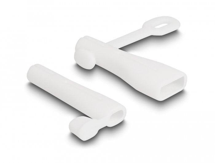 Staubschutz Für Usb Typ-A Stecker Und Apple Lightning Stecker Set 2 Stück Weiss