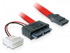 EAN 4043619843909 - DeLOCK Cable SATA Slimline female + 2pin power > SATA cable de SATA 0,3 m Rojo imagen 1