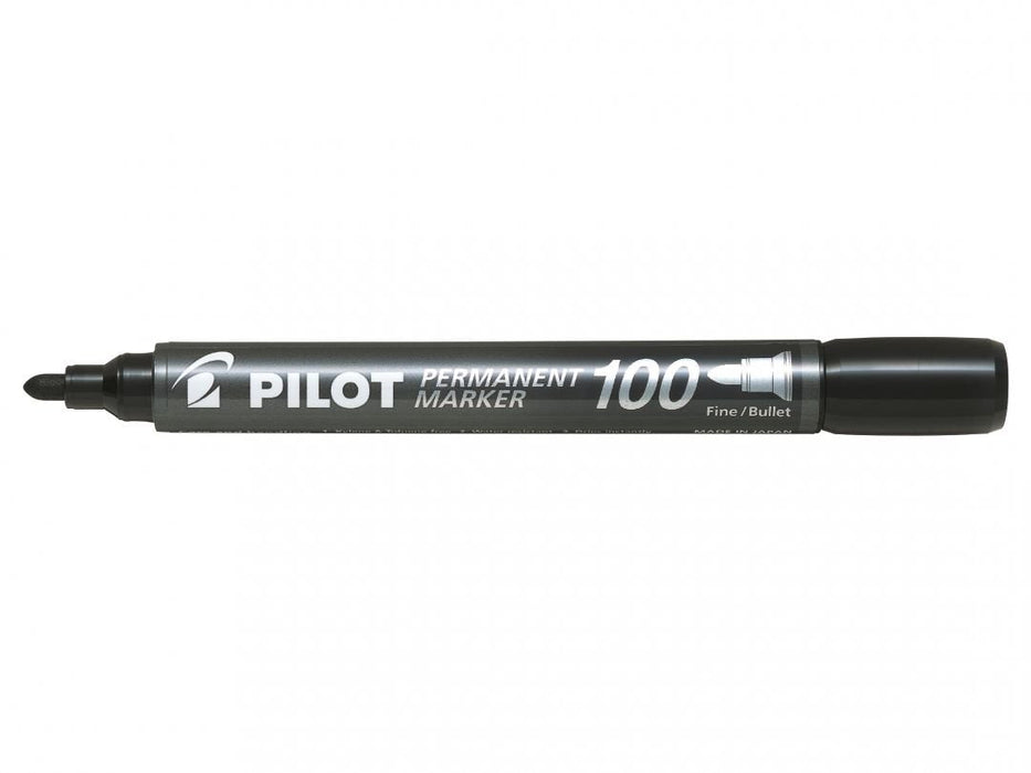 Pilot Marcador Permanente Sca-100 Punta Conica Trazo 1mm Negro