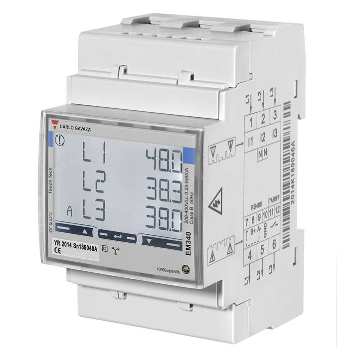 EAN 8030956070200 - Carlo Gavazzi Automation EM340DINAV23XS1PFB medidor de coste energético imagen 1