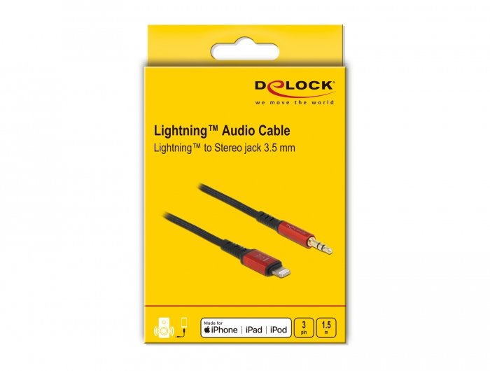 EAN 4043619865871 - DeLOCK 86587 cable de audio 3,5mm Negro imagen 3